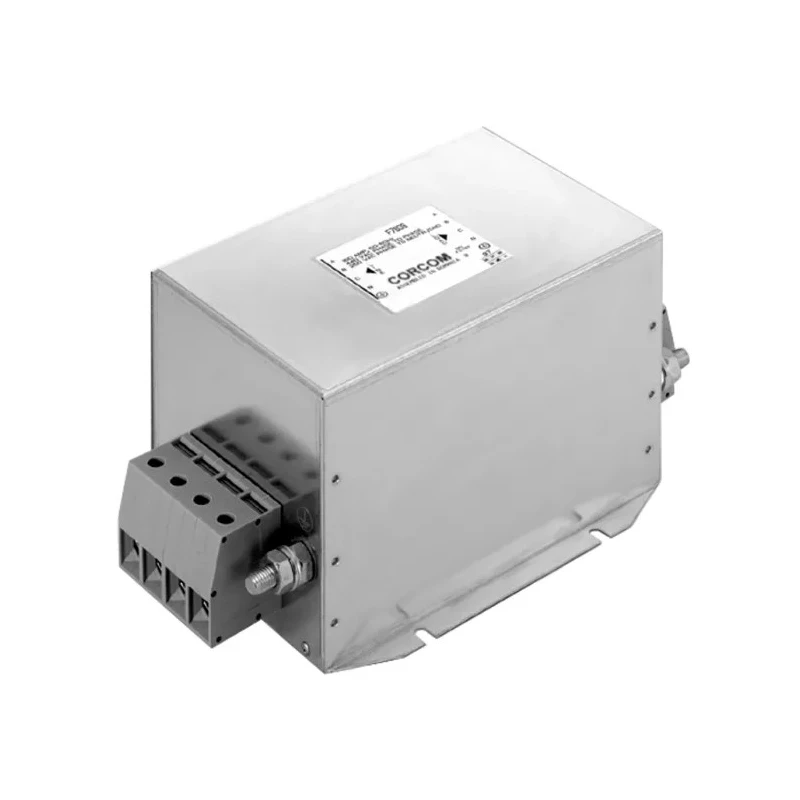 TE Connectivity Corcom 3 Phase Flange RFI Power Line Filter 16A 480V AC 50Hz 60Hz 6609067-1