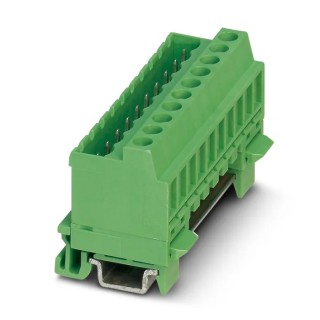 Phoenix Contact MSTBVK 2.5/ 6-G-5.08 Series DIN Rail Connector Screw 630V 2.5mm² Green 6 Position Male Connector 1788761