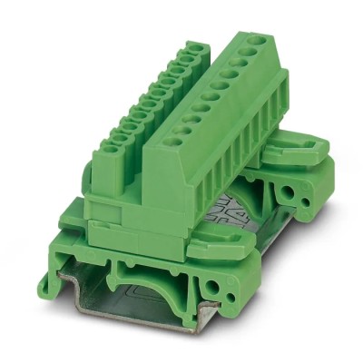 Phoenix Contact 5 Position Green UMSTBVK 2.5/ 5-ST-5.08 Series DIN Rail Connector, Screw Termination, 2.5mm², 12A 1833849