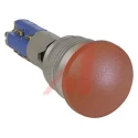 Johnson Electric TP4 Series Red Push Button Switch Latching Momentary Panel Mount 16.2 mm Cutout 1 NO/1 NC IP40 250 V 