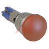 Johnson Electric TP4 Series Red Push Button Switch Latching Momentary Panel Mount 16.2 mm Cutout 1 NO/1 NC IP40 250 V
