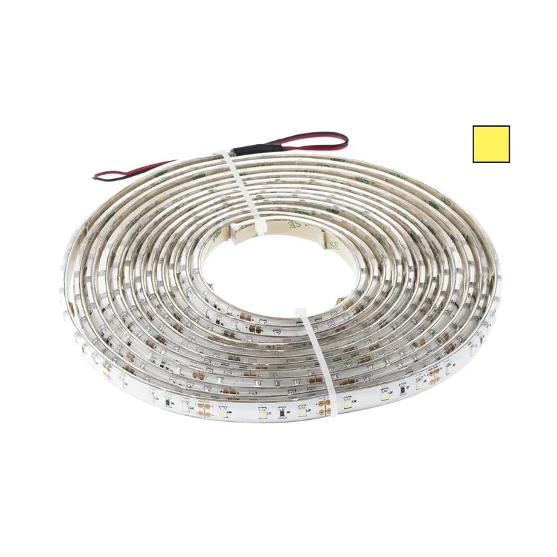 RS PRO 12V Yellow Flexible LED Strip 5 m Length, 60 LEDs/m, IP65 Rated 883-7908