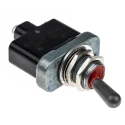 Otto Panel Mount Toggle Switch On-Off SPST Screw Terminal 20A 28V DC 115V AC T9-CS1-22
