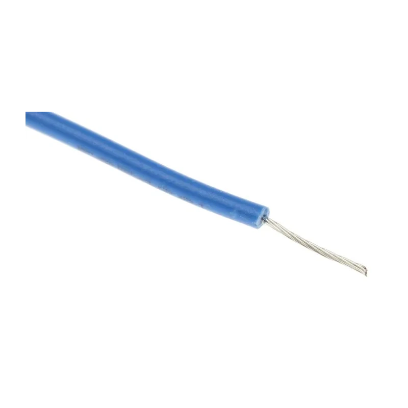 RS PRO Blue 0.08 mm² 28 AWG Stranded Hook Up Wire, 7 x 0.12 mm Strands, 100 m Length, Polyvinyl Chloride Jacket 884-0843