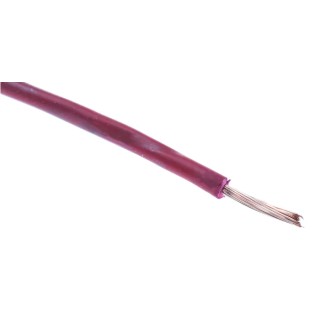 RS PRO Red 0.08 mm² Hook Up Wire 28 AWG 7x0.12 mm Core Strands 100 m PVC Insulated 300V 105°C 884-0840