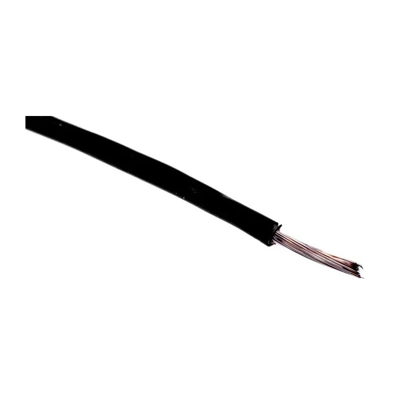 RS PRO Black 0.08 mm² Hook Up Wire 28 AWG 7x0.12 mm Core Strands 100 m PVC Insulated 300V 105°C 884-0837