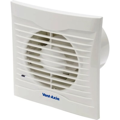 Vent-Axia Silhouette 100B Rectangular Extractor Fan 230V AC, 14W, 75 m³/h, 38 dBA, IPX4, Duct Size 100 mm Silhouette 100B