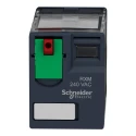 Schneider Electric Power Relay, 120V AC Coil, 12A Switching Current, DPDT, Plug-In Terminal, Harmony Relay RXM RXM2AB1F7