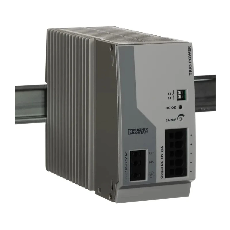 Phoenix Contact TRIO POWER Switched Mode DIN Rail Power Supply 264V AC Input 28V DC, 20A Output 480W 2903151