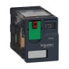 Schneider Electric Power Relay, 120V AC Coil, 3A Switching Current, 4PDT, Plug-In Terminal RXM4GB1F7