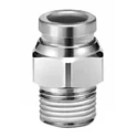 SMC Pneumatic Quick Connect Coupling 316 Stainless Steel Fluoro Coated 1 Mpa Maximum Pressure KQG2H06-03S