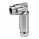 SMC Fluoro Coated 316 Stainless Steel Pneumatic Quick Connect Coupling KQG2W08-02S