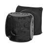 HENSEL Black Polycarbonate Junction Box IP66 IP67 93x93x93 mm KF0200B
