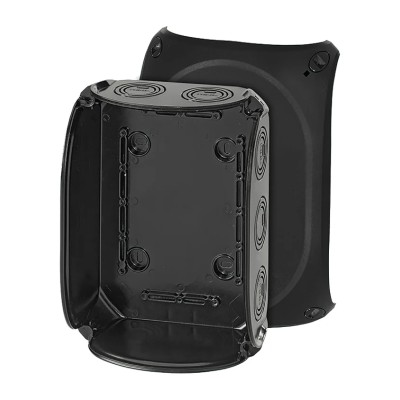 HENSEL Black Polycarbonate Junction Box IP67, IP66 210mm x 155mm x 155mm KF1600B