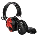 3M PELTOR SportTac Listen & Speak Electronic Ear Defenders with Headband, 26 dB SNR, Foldable, Red MT16H210F-478-RD