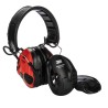 3M PELTOR SportTac Listen & Speak Electronic Ear Defenders with Headband, 26 dB SNR, Foldable, Red MT16H210F-478-RD
