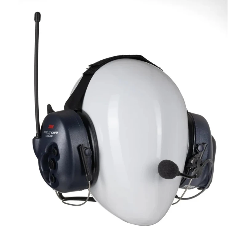 3M PELTOR LiteCom Listen & Speak Electronic Ear Defenders with Neckband 32 dB Black MT53H7B4400