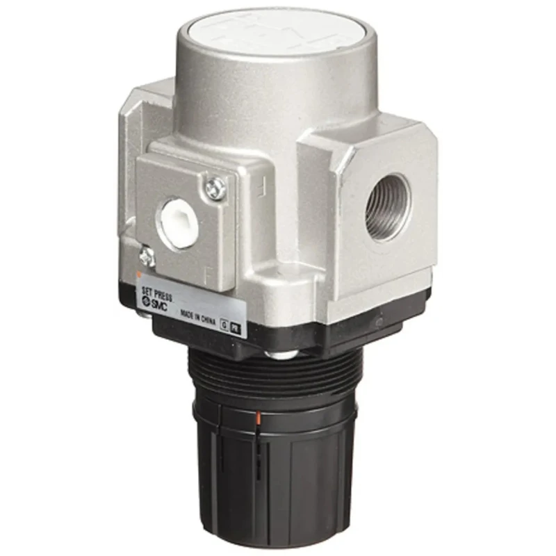 SMC Pneumatic Regulator G 1/4 Outlet, 0.05 to 0.7 MPa Pressure Range, Series AC AR20-F02H-B