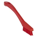 Vikan Red Scrubbing Brush with 15 mm Polyester Bristle Length, 205 mm Length, 20 mm Width, 40 mm Height 44014