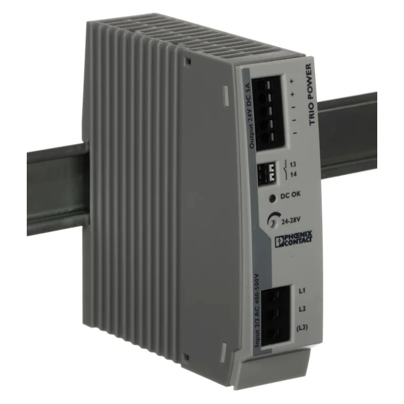 Phoenix Contact TRIO POWER Switched Mode DIN Rail Power Supply 575V AC Input 28V DC, 5A Output 120W 2903153