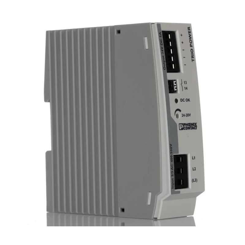 Phoenix Contact TRIO POWER Switched Mode DIN Rail Power Supply 575V AC Input 28V DC, 5A Output 120W 2903153