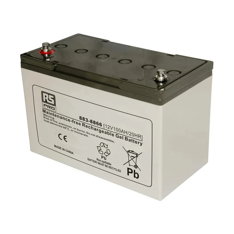 RS PRO 12 V T11 Sealed Lead Acid Gel Battery 100 Ah 212mm x 330mm 883-8866