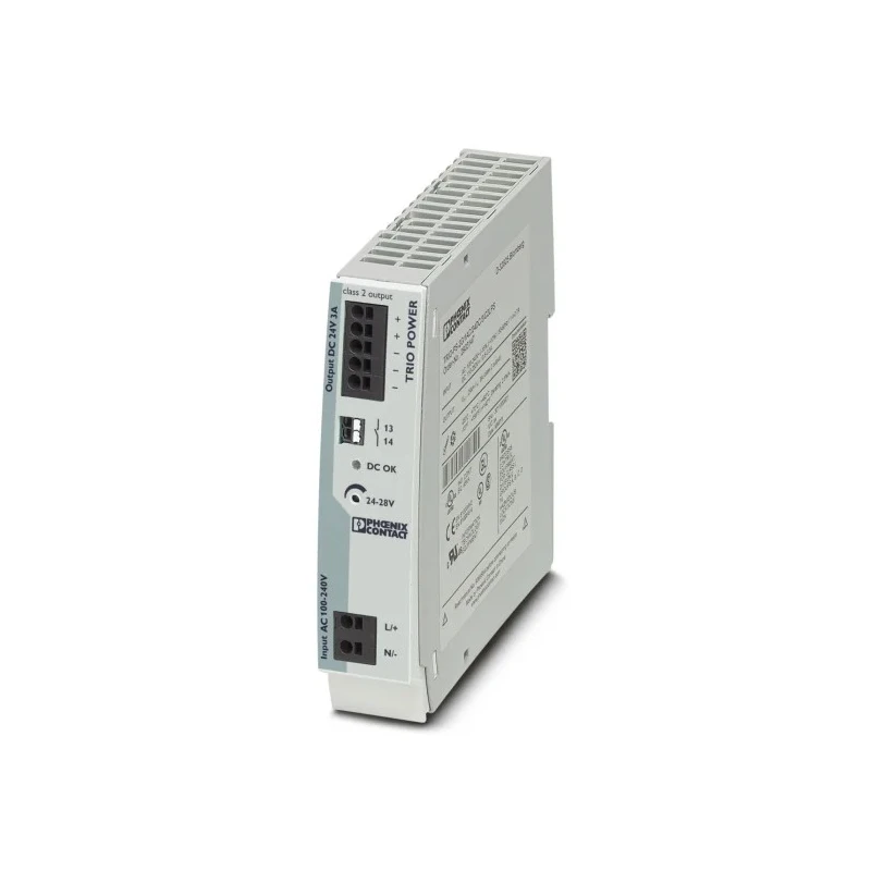 Phoenix Contact TRIO POWER Switched Mode DIN Rail Power Supply 264V ac Input, 28V DC Output, 3A, 72W 2903147
