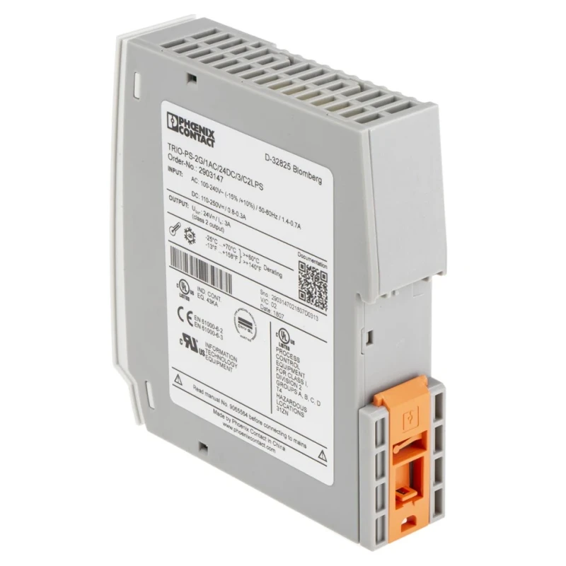 Phoenix Contact TRIO POWER Switched Mode DIN Rail Power Supply 264V ac Input, 28V DC Output, 3A, 72W 2903147