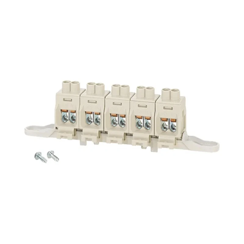 HENSEL DK Series Non-Fused Terminal Block 5-Way, 16mm², 2.5 mm² Wire, 63A Screw DKKS10