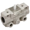 SMC Roller Lever Pneumatic Manual Control Valve , VM100 Series, NPT Rc G 1/8, 3 Ports, 2 Positions, Zinc Die VM131-F01-01SA
