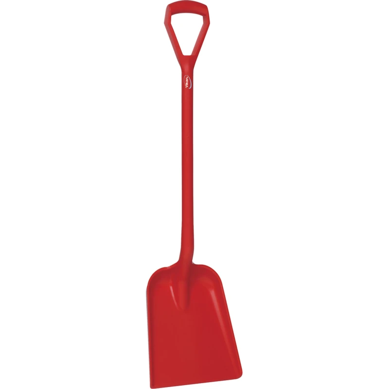 Vikan Square Shovel Polypropylene Handle and Blade 271 mm Width, 1040 mm Length 56254