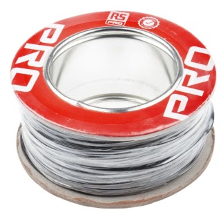 RS PRO Black 0.2 mm² Hook Up Wire, 20 AWG, 19/0.2 mm Core Strands, 100 m Length, Ethylene Tetrafluoroethylene Jacket 885-0834