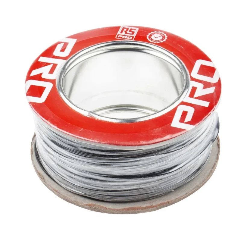RS PRO Black 0.2 mm² Hook Up Wire, 20 AWG, 19/0.2 mm Core Strands, 100 m Length, Ethylene Tetrafluoroethylene Jacket 885-0834