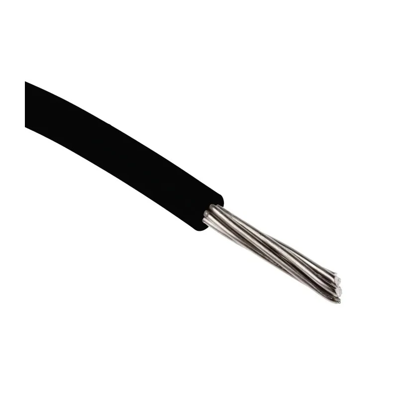 RS PRO Black 0.82 mm² Hook Up Wire, 18 AWG, 19/0.25 mm Strands, 100 m Length, Ethylene Tetrafluoroethylene Jacket 885-0831