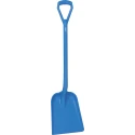 Vikan Square Shovel 271 mm Blade Width, 327 mm Blade Length, 1040 mm Handle Length, Polypropylene, Blue 56253