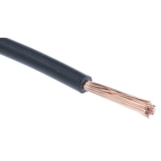 RS PRO Black 2.1 mm² Hook Up Wire, 14 AWG, 50/0.25 mm Core Strands, 100 m Length, Cross Linked Polyolefin Jacket 885-0850
