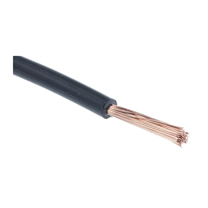 RS PRO Black 2.1 mm² Hook Up Wire, 14 AWG, 50/0.25 mm Core Strands, 100 m Length, Cross Linked Polyolefin Jacket 885-0850