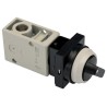 SMC Pneumatic Manual Control Valve Twist Selector 2 Position, 3 Port, Zinc Die Cast Alloy Body, NPT Rc R 1/4 VM230-02-34BA