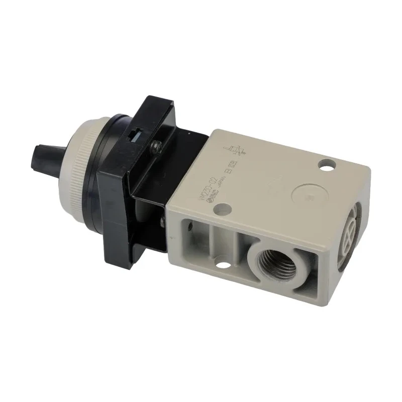 SMC Pneumatic Manual Control Valve Twist Selector 2 Position, 3 Port, Zinc Die Cast Alloy Body, NPT Rc R 1/4 VM230-02-34BA