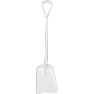 Vikan Square Shovel Blade Width 271 mm Handle Length 1040 mm Polypropylene White 56255