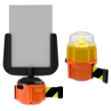 Skipper Orange Safety Barrier Retractable Barrier, Polyester Tape 9 m, Yellow Black Tape XS01-O B/Y