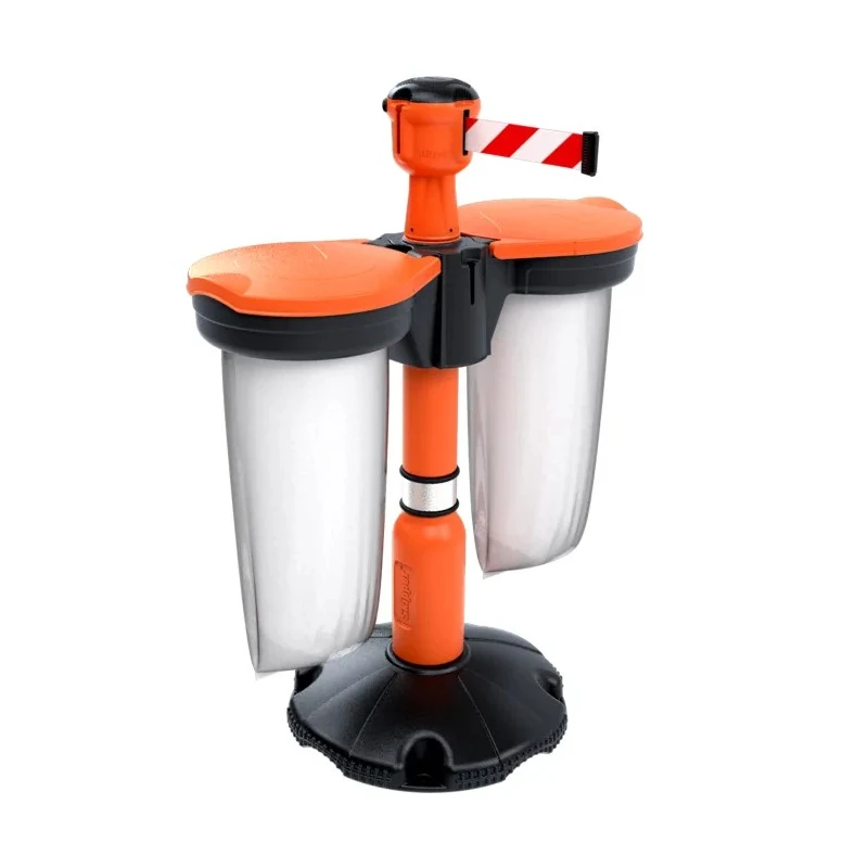 Skipper Orange Safety Barrier Recycle Bin with 338mm Length and 194mm Height Bin01-O
