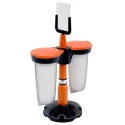 Skipper Orange Safety Barrier Recycle Bin with 338mm Length and 194mm Height Bin01-O
