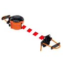 Skipper Black and Orange Safety Barrier 131 mm Height, Magnetic Strap Holder Cord01