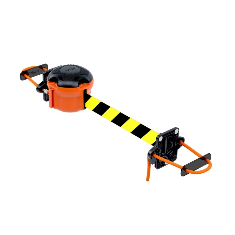 Skipper Black and Orange Safety Barrier 131 mm Height, Magnetic Strap Holder Cord01