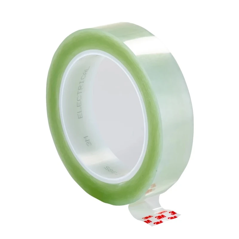 3M Clear Polyethylene Terephthalate Electrical Tape 25mm x 66m Acrylic Adhesive 130°C T525