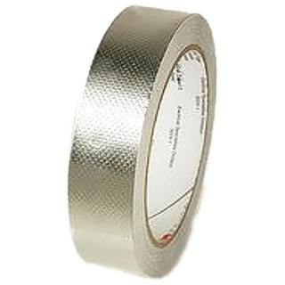 3M Conductive Tin Metallic Tape, 25mm x 16m, Acrylic Adhesive, 130°C Max, Model T134525