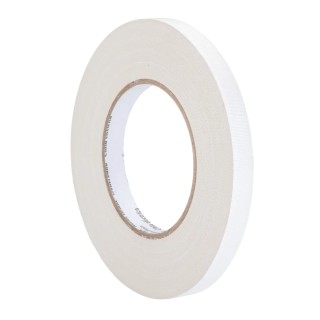 3M Scotch 27 Cloth Tape, White, Glass Finish, 12mm Width x 55m Length, Thermosetting Rubber Adhesive, Model T2712