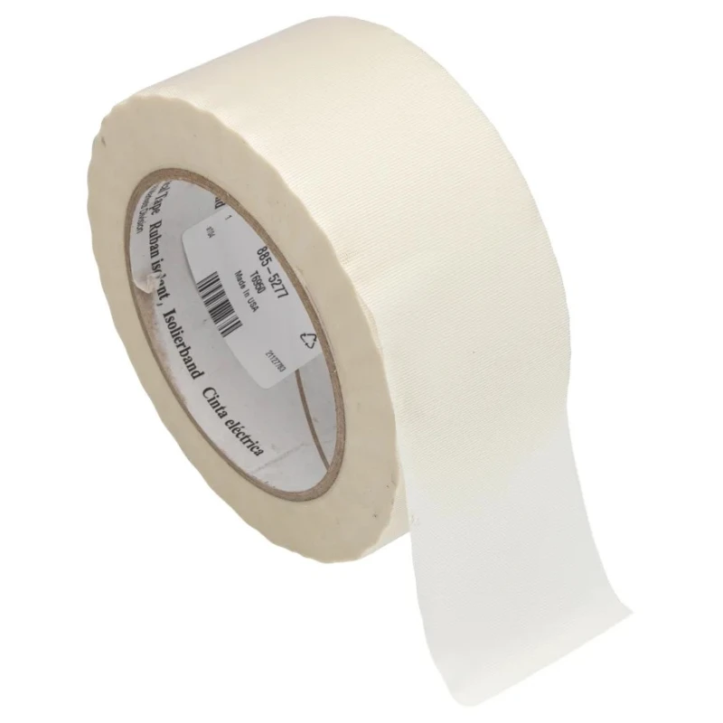 3M Cloth Tape, Thermosetting Silicone Adhesive, White Glass Finish, 33 m x 50 mm, 314N/cm Tensile Strength T6950