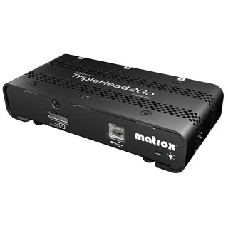 Matrox 6 Port 1 Input 3 Output DVI Multi-Monitor Adapter Maximum Resolution 5760 x 1080 pixel T2G-DP3D-IF